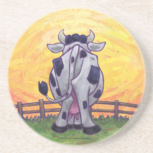 Cute Cow Kitchen Accessories Coaster (Front)