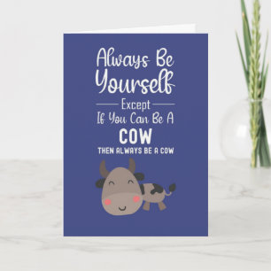 Cute Cow Lover Cards Funny Farm Animals Humour