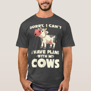 Cute Cow Lover Farmer Funny Farm Animal Farming Co T-Shirt