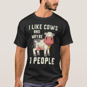 Cute Cow Lover Farming Farmer Farm Animal Funny Co T-Shirt