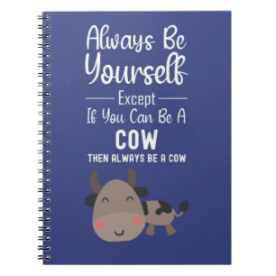Cute Cow Lover Gifts Funny Farmer Farm Animal Notebook