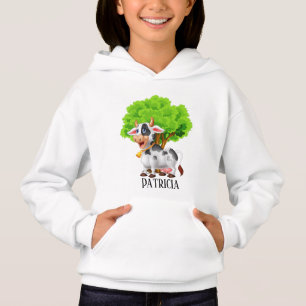 cute cow lovers add name Hoodie