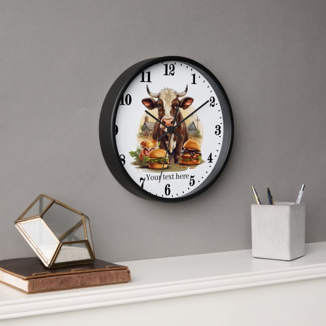 cute cow lovers kitchen  clock (Office)