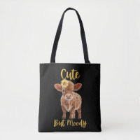 Cute Cow-Moody Cow Lovers Farm Cowgirl Baby Sunflo