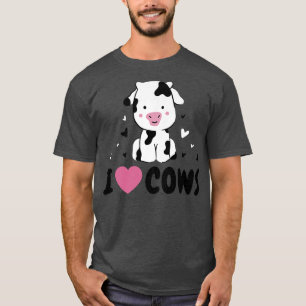 Cute cow motif for cool lovers and farmers as a fu T-Shirt