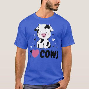 Cute cow motif for cool lovers and farmers as a fu T-Shirt