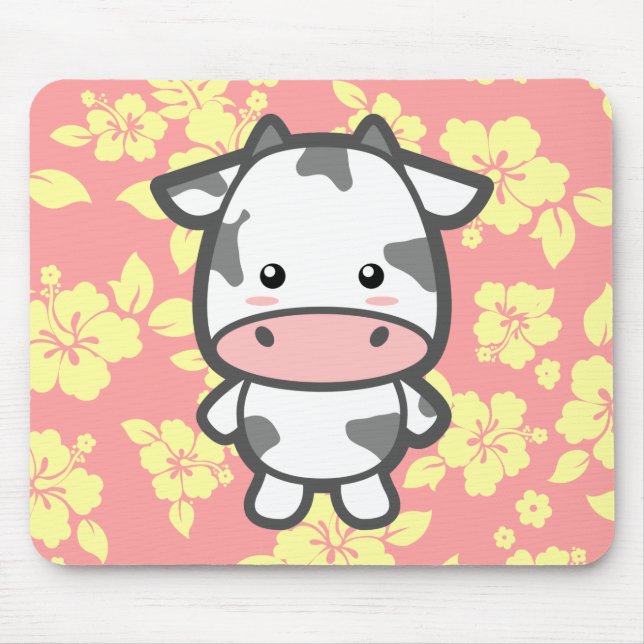 Cute Cow Mouse Pad (Front)