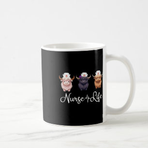 Cute Cow Nurse Life Farm Animal Lover Nursing Coffee Mug