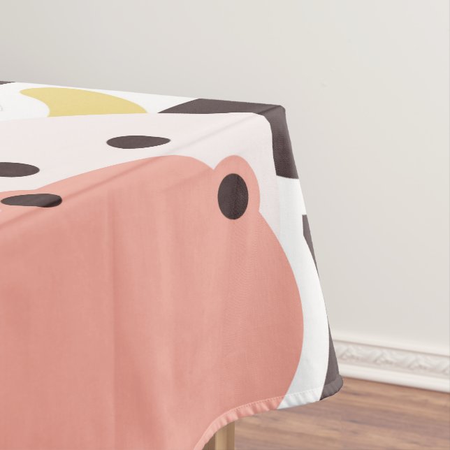 Cute Cow Pattern Tablecloth (In Situ)