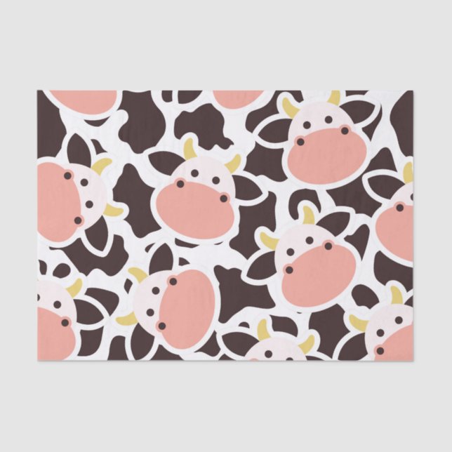 Cute Cow Pattern Tissue Paper (Front)