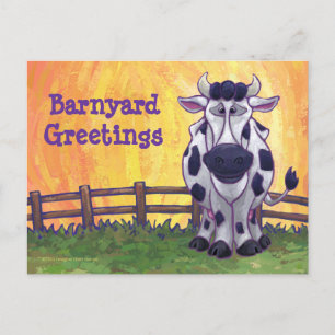 Cute Cow Post Card