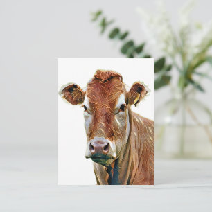CUTE COW POSTCARD