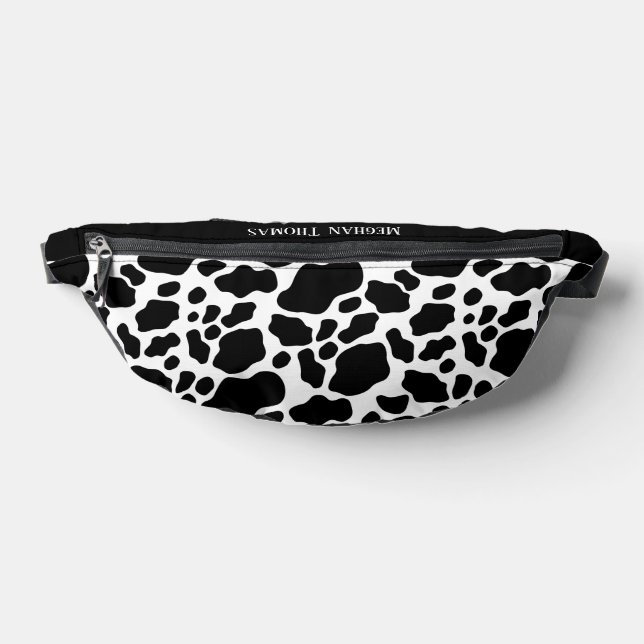 Cute cow print add name  bum bags (Lay Down)