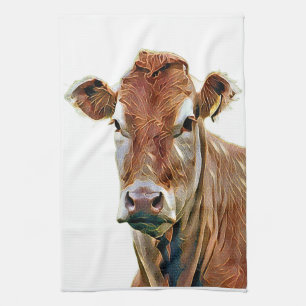CUTE COW TEA TOWEL