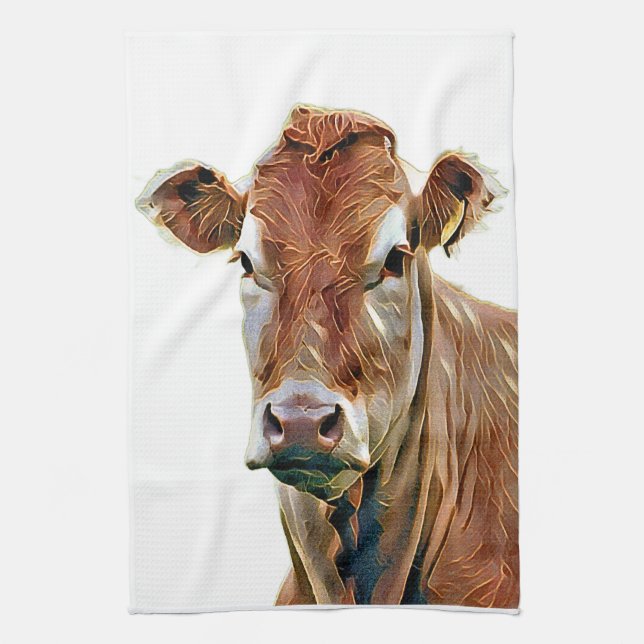 CUTE COW TEA TOWEL (Vertical)