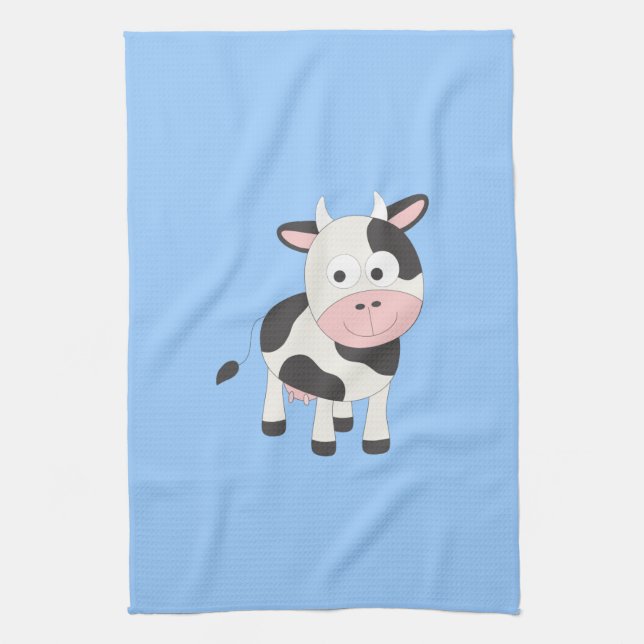 Cute cow tea towel (Vertical)