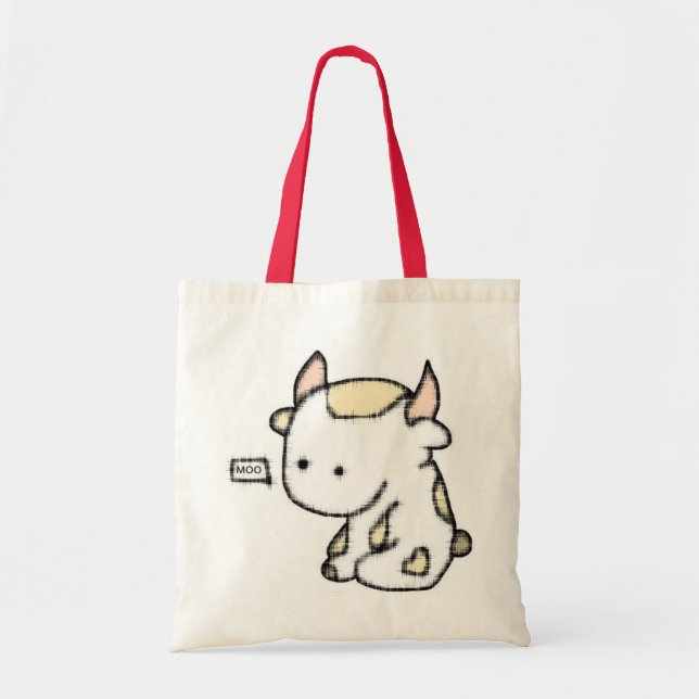 Cute cow tote bag (Front)