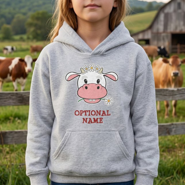Cute Cow with Daisy Crown - Custom Child's Name (Creator Uploaded)