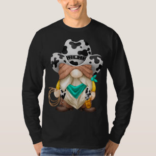 Cute Cowboy Costume For Women With Lasso - Cow Pri T-Shirt
