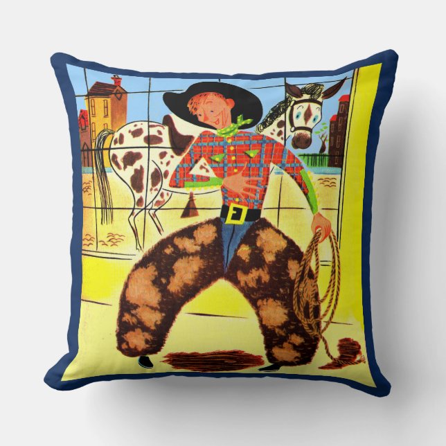 cute cowboy cushion (Front)