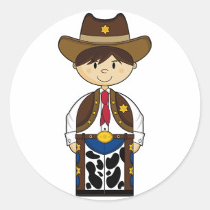 Cute Cowboy Sheriff Sticker