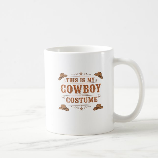 Cute Cowboy Western Cowboy Outfit Men  Coffee Mug (Right)