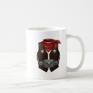 Cute Cowboy Western Cowboy Outfit Men Coffee Mug
