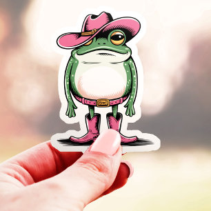 Cute Cowgirl Frog Vinyl