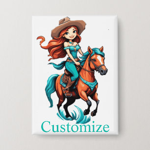 Cute Cowgirl Riding Pony Thunder_Cove