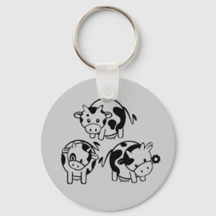 Cute Cows Key Ring