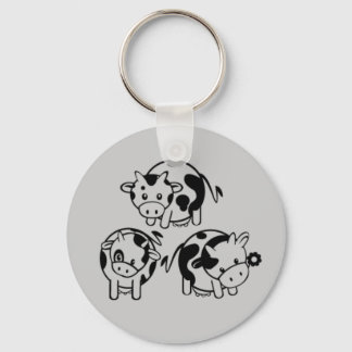 Cute Cows Key Ring
