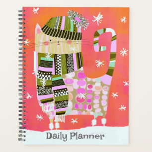 Cute Cozy Cat Daily Planner