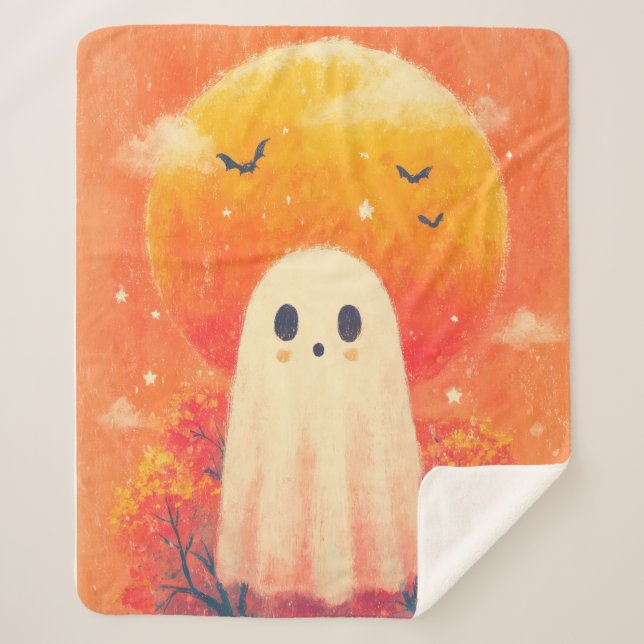 Cute Cozy Halloween Blanket (Front)