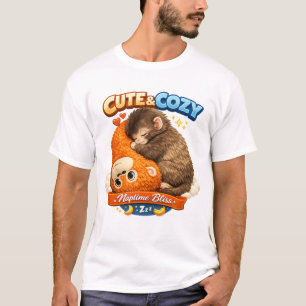 Cute & Cozy   Naptime Bliss   Adorable Baby Animal T-Shirt