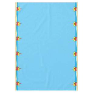 Cute Crab Beach Kid's Birthday Party Tablecloth