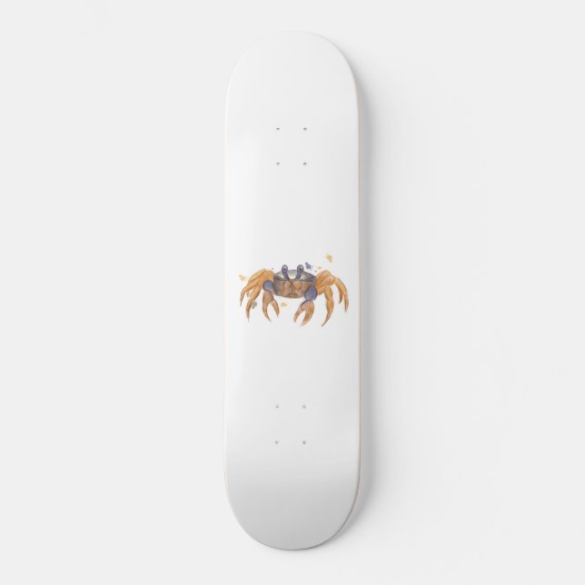Cute crab drawing skateboard (Front)