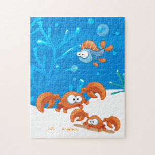 Cute Crab Fish Ocean Puzzle
