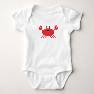 Cute Crab Nautical Ocean Anchor Sail Romper Baby Bodysuit