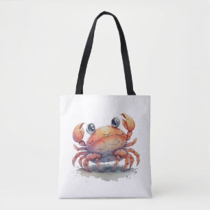 Cute Crab Shoulder Tote