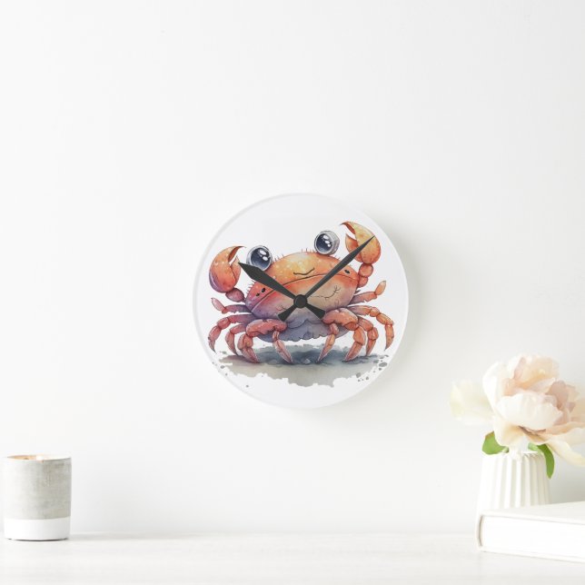 Cute Crab Wall Clock (Home)