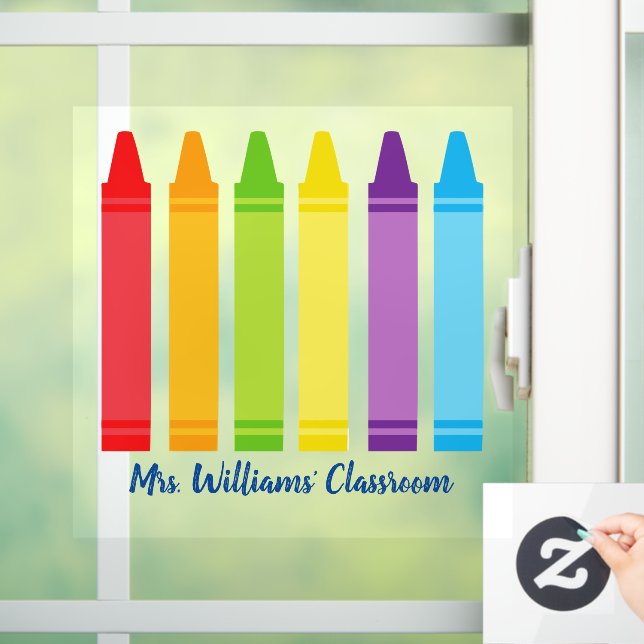 Cute Crayon Elementary School Teacher Custom Class (Home)