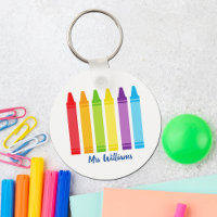 Cute Crayon Elementary School Teacher Personalised
