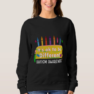 Cute Crayons Back To School Autism Awareness It X2 Sweatshirt