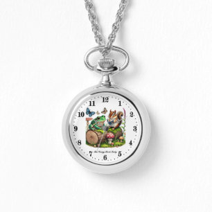 Cute crazy book lady watch