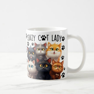 Cute Crazy Cat Lady, Cat Lovers, I love my Cat Coffee Mug