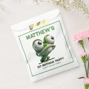 Cute Crazy Frog Farm Theme 1st Birthday Party Favour Bag