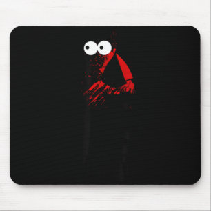 Cute Crazy Murderous Black Cat What With Knife Mouse Pad