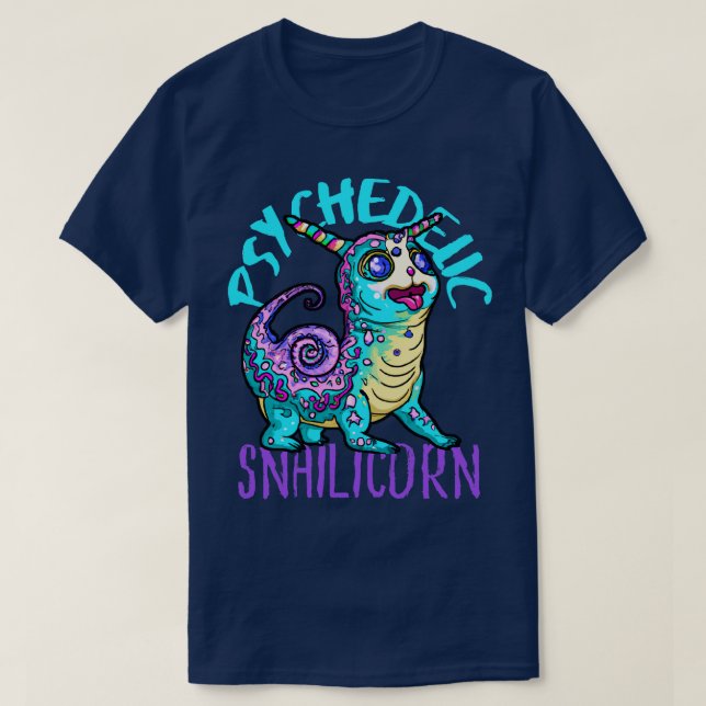 Cute Crazy Psycedelic Unicorn Artwork 4 T-Shirt (Design Front)