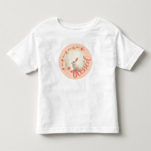 Cute Creamy White Bunny Toddler T-Shirt