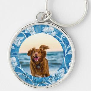 Cute Create Your Own Pet Photo Keychain